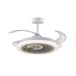 Ventilador de Techo con Luz Bel Air Home Nave 96W 91cm 6 Velocidades Motor DC Aspas Retráctiles Mando