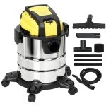 Industriestaubsauger Welltin T3323P474537 1200W 17,5kPa 20L Dreifachfilter Rollen