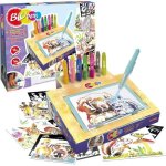 Kit de Atividade Blopens Animais Lansay com 16 Stencils Reutilizáveis