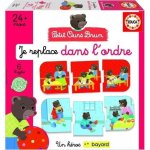 Jogo de Sequências Lógicas Educa Petit Ours Brun - 6 Puzzles de 3 Peças