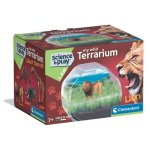 Kit Educativo Terrário Mini Leão 7+ Clementoni com Figurinha e Sementes