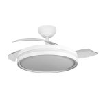 Ventilateur de Plafond avec Lumière Yatek Mia 60W 107cm 6 Vitesses Pales Rétractables Télécommande