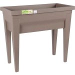 Pflanzkasten EDA Veg&Table City 57L Taupe 76x38,5x68cm