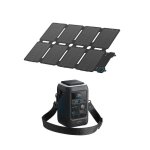 Estação de energia Anker Solix C300x + PS100x 288Wh 2 portas DC e USB Bateria Li-ion Carregador solar portátil