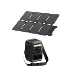 Estação de energia Anker Solix C300x + PS100x 288Wh 1 porta AC Painel solar Bateria LiFePO4