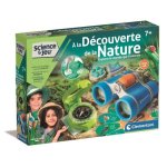 Kit de exploración al aire libre Clementoni Nature Discovery 6+ con gemelos, brújula y moldes
