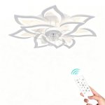 Deckenventilator mit Licht Autrucker 92W 77cm 6 Stufen Leise App Fernbedienung