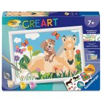 Kit de Pintura por Números Ravensburger Creart Kids Cavalo e Cão 18x24 cm