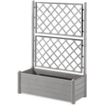 Cassetto da Giardino Rettangolare Esterno Stefanplast Italia Grigio Pietra Effetto Legno 100x43x142 cm 80 L