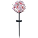 Galix Nuée de Papillons Luminária Solar Jardim Esfera Metálica 24 Micro-LED IP44
