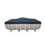 Coperta Invernale Intex per Piscina Fuori Terra Rettangolare 3,00 x 2,00 m, Polietilene a Triplo Strato Riciclato, Rinforzata e Anti-UV