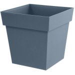Jardinière EDA Toscane 32x32x32 cm 22 L Polypropylène Bleu Jean UV et Gel