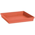 Bandeja Carrée EDA Toscane 40 cm Orange Terre Battue Polypropylène Mat