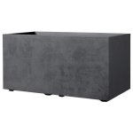 Jardinière Deroma Muret Millennium R Gris Antracite 78,5x39x39,1 cm 73 L