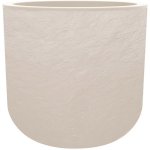 Blumenkasten EDA Volcania Up Rund Steinoptik Beige Ø40 cm 32,5 L Polypropylen Wasserreservoir