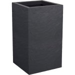 Jardinière EDA Volcania Up 36 L Gris Anthracite 29,5x29,5x49,5 cm