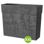 Jardinière Externe Rectangulaire Deroma Like R Antracite 78x29,5x65 cm 118 L