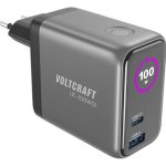 Cargateur USB Voltcraft UC-100W01 GaN 100W 3 Ports Affichage Color