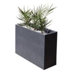Jardinière Muret Loft Graphit EDA 46L Plastique Gris Anthracite