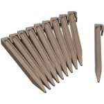 Estacas para Bordas de Jardim Nature Polipropileno Reciclado Castanho Pack 10 26,7 cm