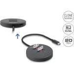 Estación de acoplamiento M.2 Delock USB 20 Gbps con clonación