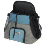 Saco de transporte frontal Kerbl Vacation para mascotas hasta 8 kg con malla y reflectantes