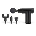 Pistola de masaje percutor inalámbrica Livoo DOS200 6 velocidades 4 cabezales USB-C