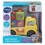 Camião interativo VTech Baby Lumi Truck com cubos de animais empiláveis multicolor