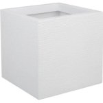 Bac à Fleurs EDA Graphit Up 21 L Blanc Cerusé 30x30x30 cm Plastique Mate Anti-UV