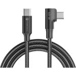 USB-C Kabel Forcell 100W Gewinkelt 2 m Schwarz