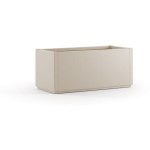 Blumenkasten Stefanplast Ethica 80 cm Chalk Holzeffekt 80 L Recyceltes Kunststoff