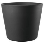 Pot Rond Deroma Origin 49L Antracite Plastique Recyclé Résistant Gel UV