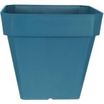 Vaso quadrado Riviera Soleilla 50x50 cm 65 L azul polipropileno