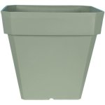 Vaso quadrado Riviera Soleilla 50x50 cm 65 L Vert Argile
