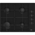 Piano cottura a gas Beko HIGG64123SB 60 cm 4 fuochi nero sicurezza termocoppia