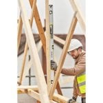 Stanley Fatmax Pro Nivel Tubular Magnético 120 Cm, Cuerpo De Aluminio Extruido, Imanes Potentes, Viales Grandes Para Mayor Visibilidad, Tapones De Goma