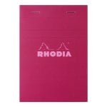 Rhodia A6 Block De Notas Grapas, 80 Hojas Microperforadas, Pauta 5x5, Formato 14,5x10,3 Cm, Papel Clairefontaine 80 G, Color N.º 13 (modelo Aleatorio)