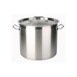 Kochtopf Baumalu Edelstahl Groß mit Deckel 40 cm 40 L