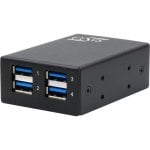 Hub Exsys 4 ports 5 Gbit/s modèle EX-11240HMS montage industriel robuste