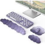 Ensemble Repose-poignets MoKo Memory Foam Violet
