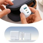 Caricatore a Muro GaN Joyroom JR-TG6 30W 3 Porte USB-C Lightning USB-A