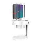 Microfone Fifine A8W USB cardioide com suporte e filtro antipop RGB