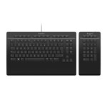 Tastiera 3Dconnexion Keyboard Pro con tastierino USB RF Bluetooth US Intl Nero