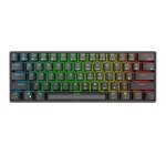 Teclado Royal Kludge RK61 mecánico con switches rojos y RGB QWERTY
