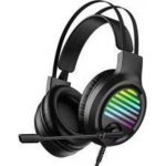 Auriculares Tracer con cable USB para gaming, micrófono, volumen y RGB, negro