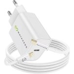 Mayaxess Schnellladegerät 18W mit Quick Charge 3.0 und 1m Lightning-Kabel, kompakt