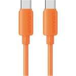 Cable USB-C Usams U98 60W 3A Silicona 1m Naranja