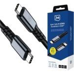 Cavo Thunderbolt 4 3MK 240W 2m USB-C 40 Gbps Nero Nylon