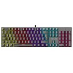 Teclado The G-Lab KEYZ Radium mecánico con switches rojos y RGB AZERTY francés