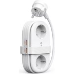 Régua de tomadas Orico AP3 6 tomadas CEE 7/4 USB-A USB-C com proteção e cabo 1,5 m